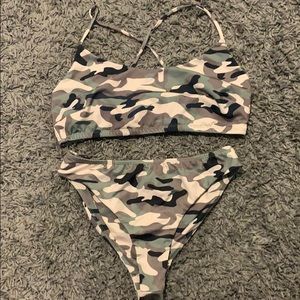 Fashion Nova Camo Bathing Suit